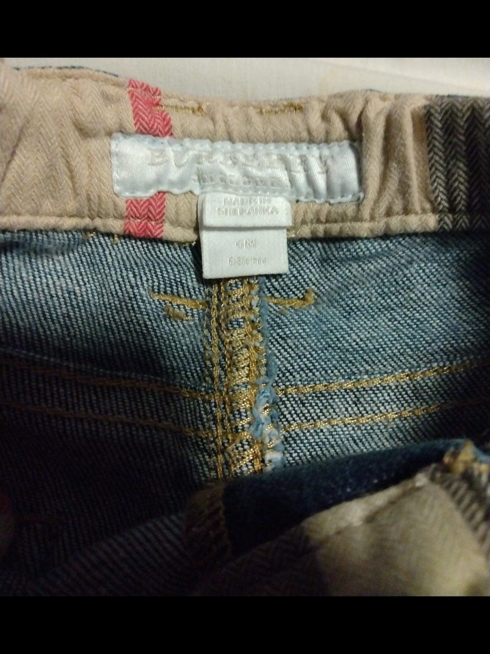 Burberry Blue Denim Jeans & Oshkosh Bgosh Olive Cargo Pants - Picture 5 of 10